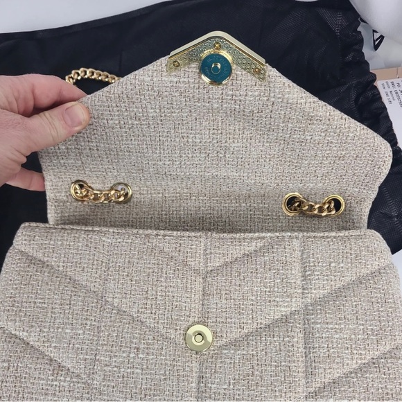 New with Tags: Convertible Chevron Crossbody with Gold Hardware - Picture 7 of 8